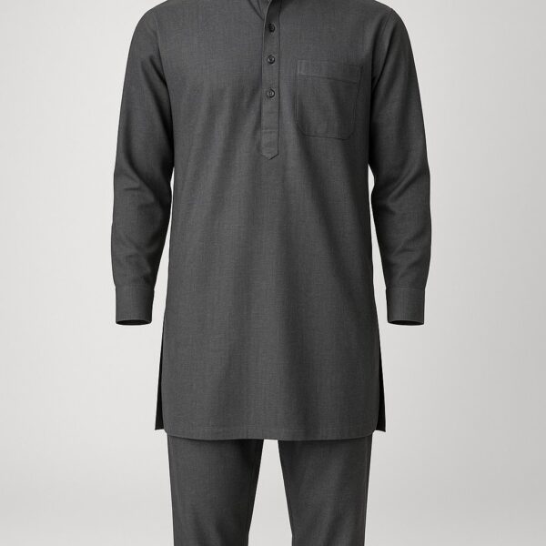 Cotton Kabli Set — Charcoal