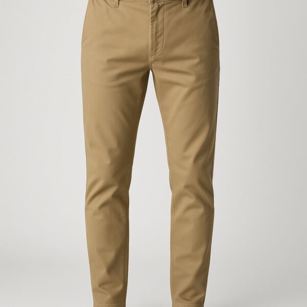 Stretch Cotton Chino — Khaki