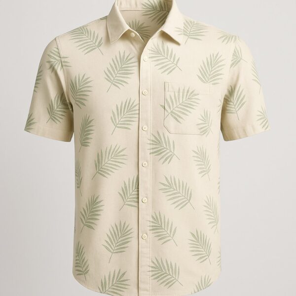 Printed Half-Sleeve Shirt — Palm